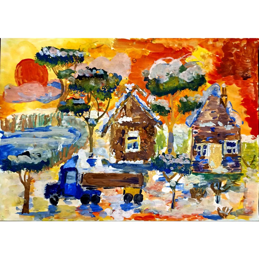 Artyom Ladyzieths 43x30cm Orijinal Karikatür BOD05033