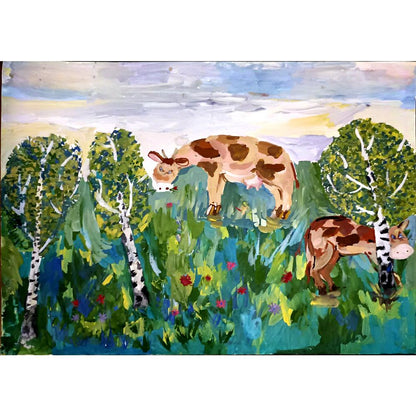 Alina Rumyantseva 43x30cm Orijinal Karikatür BOD05037
