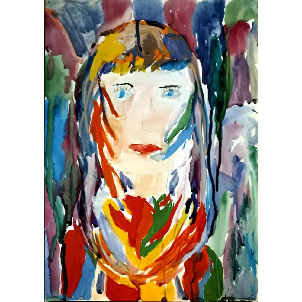 Anastasia Kovaleva 43x30cm Orijinal Karikatür BOD05043