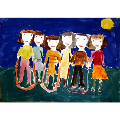Mikheeva Lyudmila 43x30cm Orijinal Karikatür BOD05051