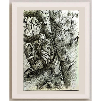 Evgeny Budzko 43x30cm Orijinal Karikatür BOD05086