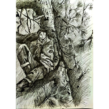 Evgeny Budzko 43x30cm Orijinal Karikatür BOD05086