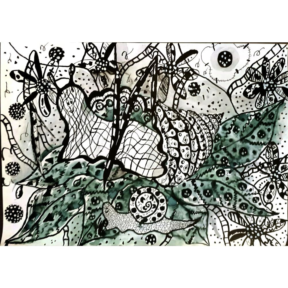 Helen Sherstneva 43x30cm Orijinal Karikatür BOD05101