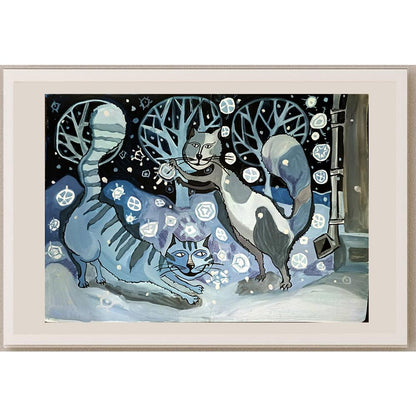 Yullia Yanchillenko 43x30cm Orijinal Karikatür BOD05130