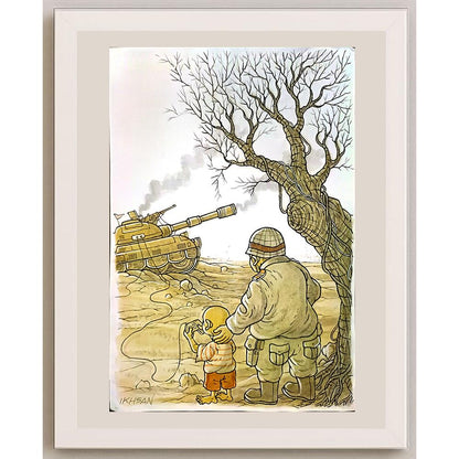 Ikhsan Dwjong 29x21cm Orijinal Karikatür BOD05132