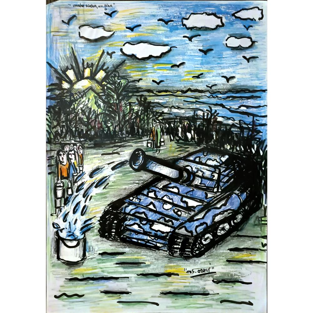 Raquel Orzuj 29x21cm Orijinal Karikatür BOD05135