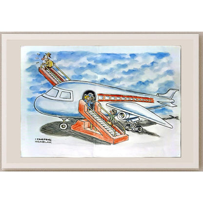 Yustinus Anang Jatmiko 29x21cm Orijinal Karikatür BOD05137