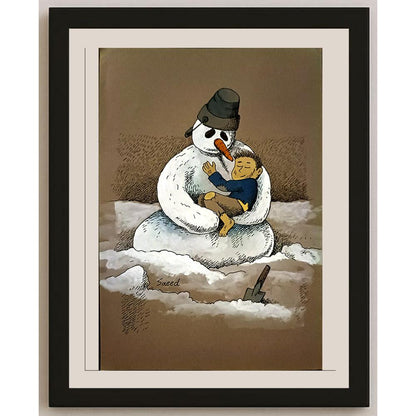Saeed Sadeghi 29x21cm Orijinal Karikatür BOD05143