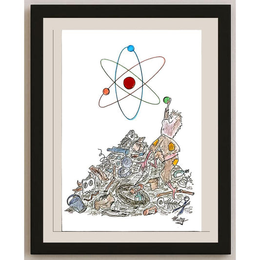 Petru Mureşan 29x21cm Orijinal Karikatür BOD05155
