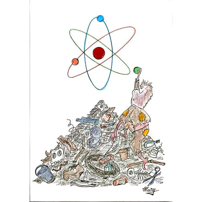 Petru Mureşan 29x21cm Orijinal Karikatür BOD05155