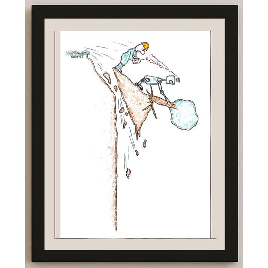 Misaila Anredi Septimiu 29x21cm Orijinal Karikatür BOD05156