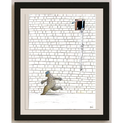 Masoud Ziaei Zardkhashosei 29x21cm Orijinal Karikatür BOD05157