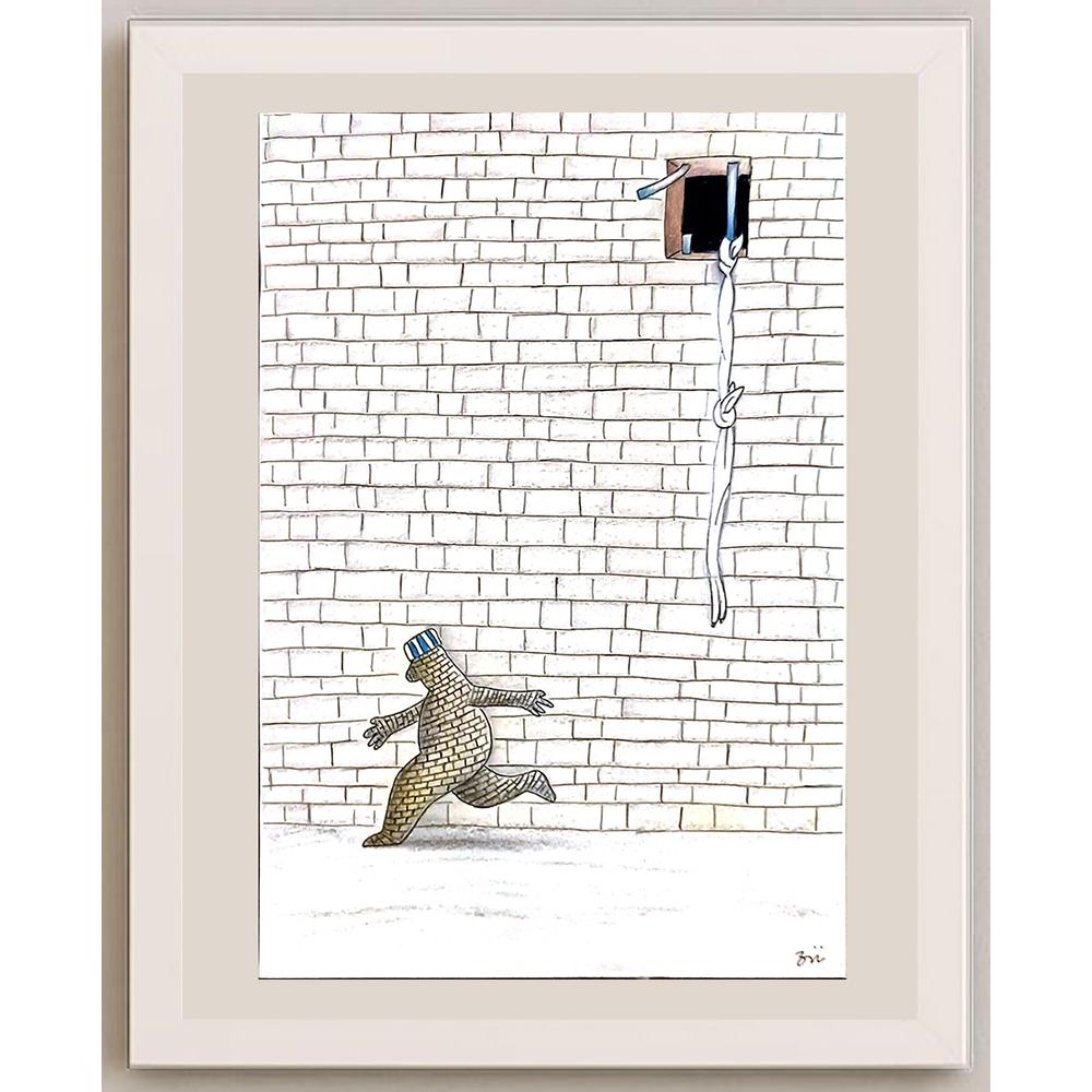 Masoud Ziaei Zardkhashosei 29x21cm Orijinal Karikatür BOD05157