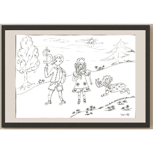 Vesna Georgievska Todevska 29x21cm Orijinal Karikatür BOD05163