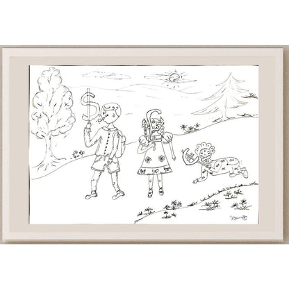 Vesna Georgievska Todevska 29x21cm Orijinal Karikatür BOD05163