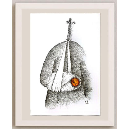 Vaso Krcmar 29x21cm Orijinal Karikatür BOD05166