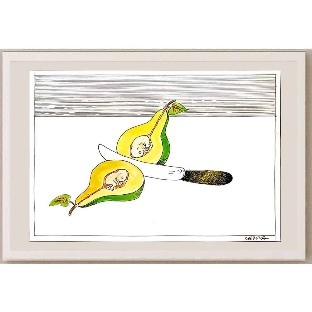 Henryk Cebula 29x21cm Orijinal Karikatür BOD05178
