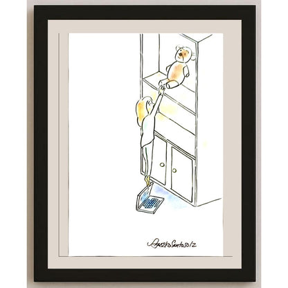 Agus Eko Santoso 29x21cm Orijinal Karikatür BOD05179