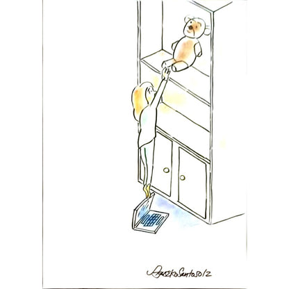 Agus Eko Santoso 29x21cm Orijinal Karikatür BOD05179