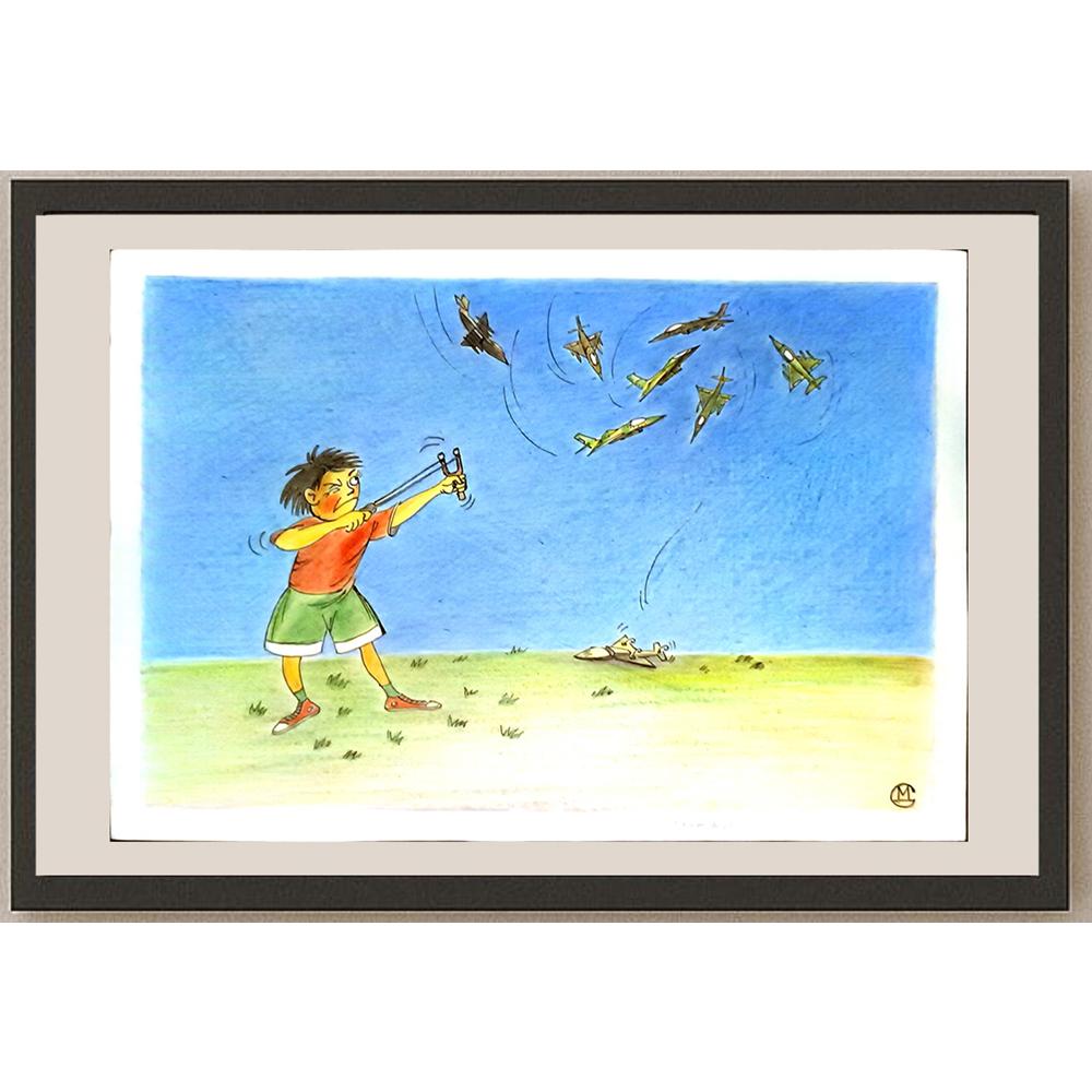 Mirsaid Gaziyev 29x21cm Orijinal Karikatür BOD05182