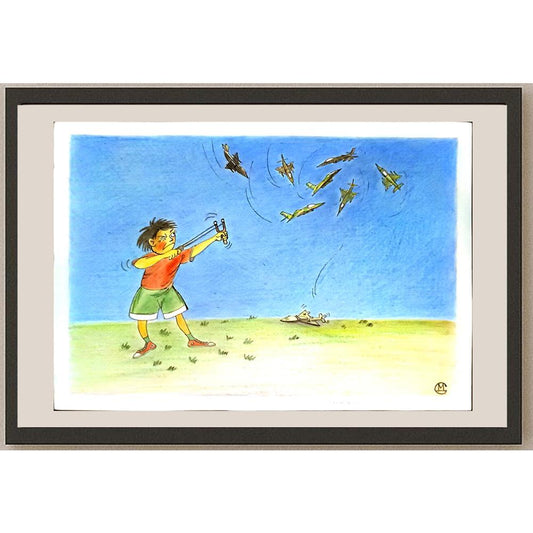 Mirsaid Gaziyev 29x21cm Orijinal Karikatür BOD05182