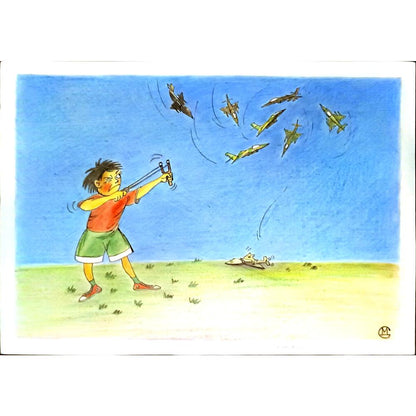 Mirsaid Gaziyev 29x21cm Orijinal Karikatür BOD05182