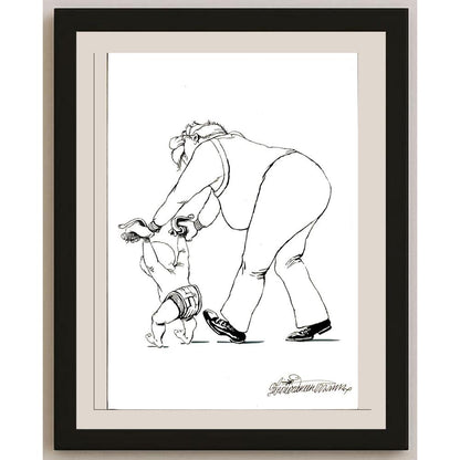 Goran Celicanin 33x21cm Orijinal Karikatür BOD05184