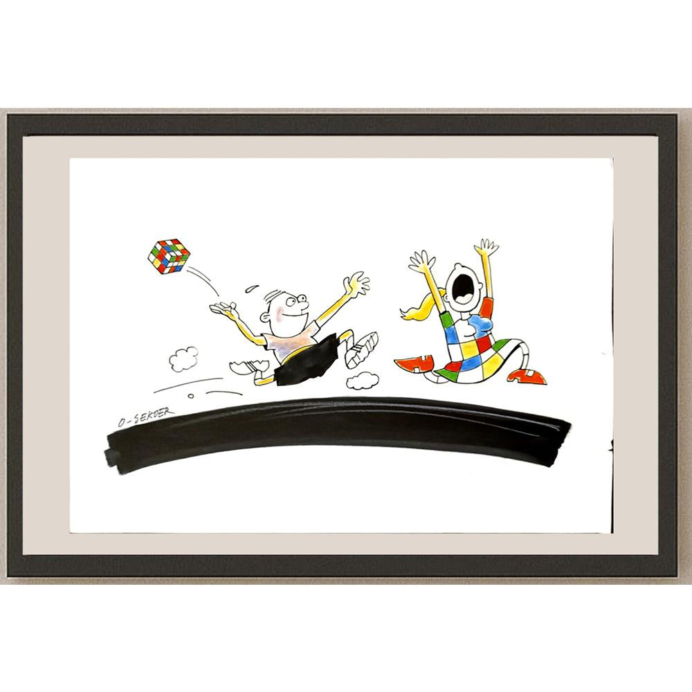 Luc Desheemaeker 33x21cm Orijinal Karikatür BOD05185