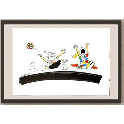 Luc Desheemaeker 33x21cm Orijinal Karikatür BOD05185