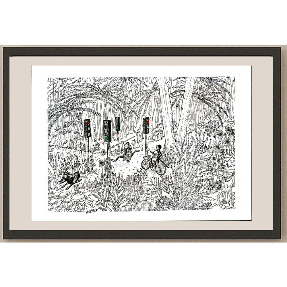 Luc Desheemaeker 33x21cm Orijinal Karikatür BOD05186