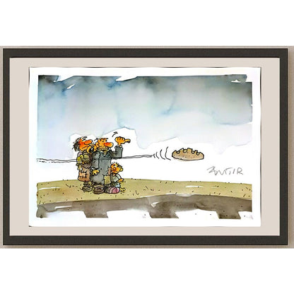 Slobodan Butir 29x21cm Orijinal Karikatür BOD05194