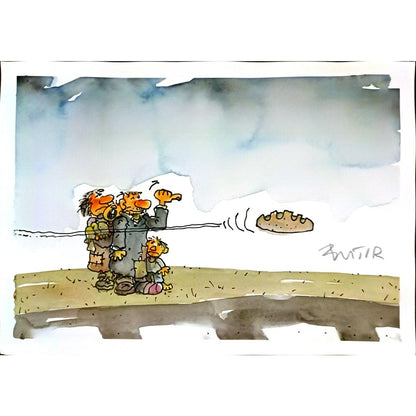 Slobodan Butir 29x21cm Orijinal Karikatür BOD05194