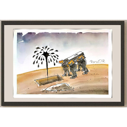 Slobodan Butir 29x21cm Orijinal Karikatür BOD05195