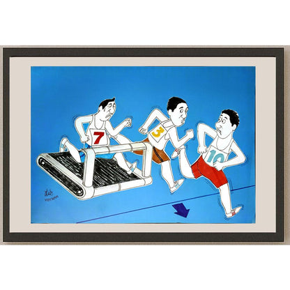 Nguyen Huu Due 29x21cm Orijinal Karikatür BOD05201
