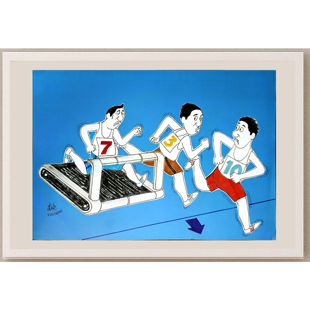 Nguyen Huu Due 29x21cm Orijinal Karikatür BOD05201