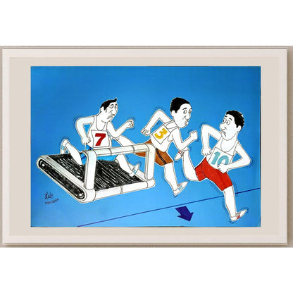 Nguyen Huu Due 29x21cm Orijinal Karikatür BOD05201