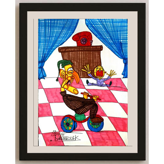 Omay Seddek Mostafa 29x21cm Orijinal Karikatür BOD05203