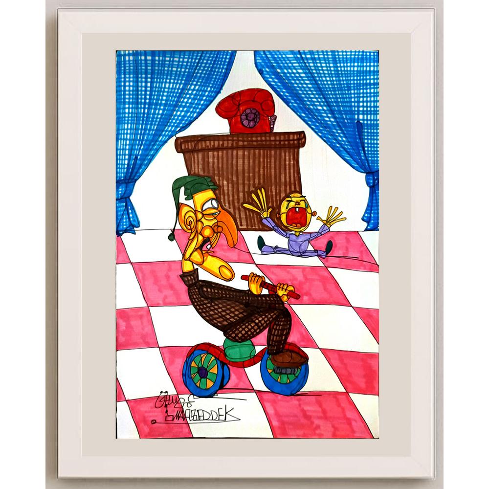 Omay Seddek Mostafa 29x21cm Orijinal Karikatür BOD05203