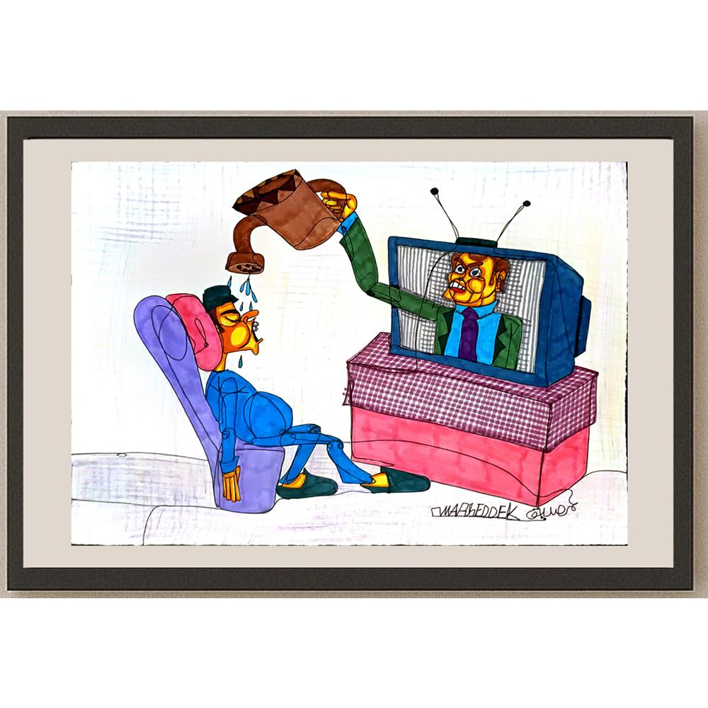 Omay Seddek Mostafa 29x21cm Orijinal Karikatür BOD05205
