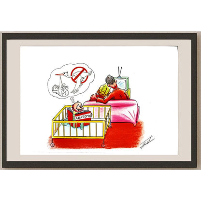 Farruk Teshaev 29x21cm Orijinal Karikatür BOD05210