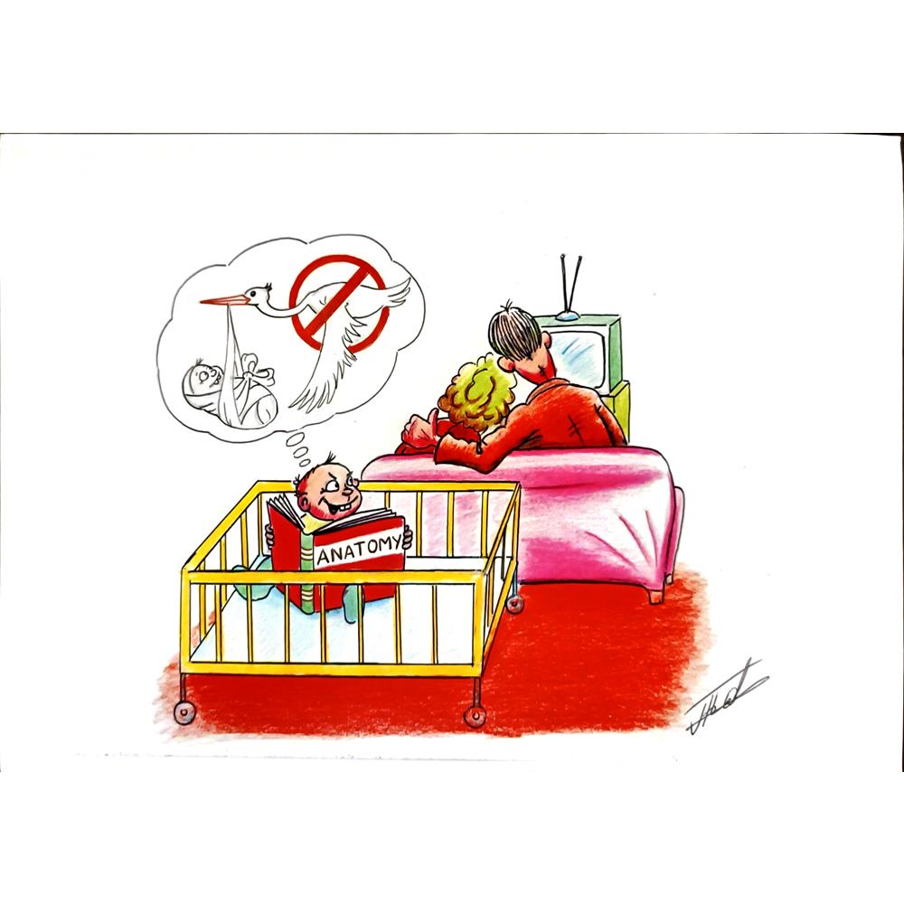 Farruk Teshaev 29x21cm Orijinal Karikatür BOD05210