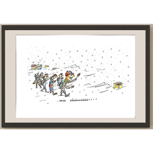 İsmail Tortamış 29x21cm Orijinal Karikatür BOD05218