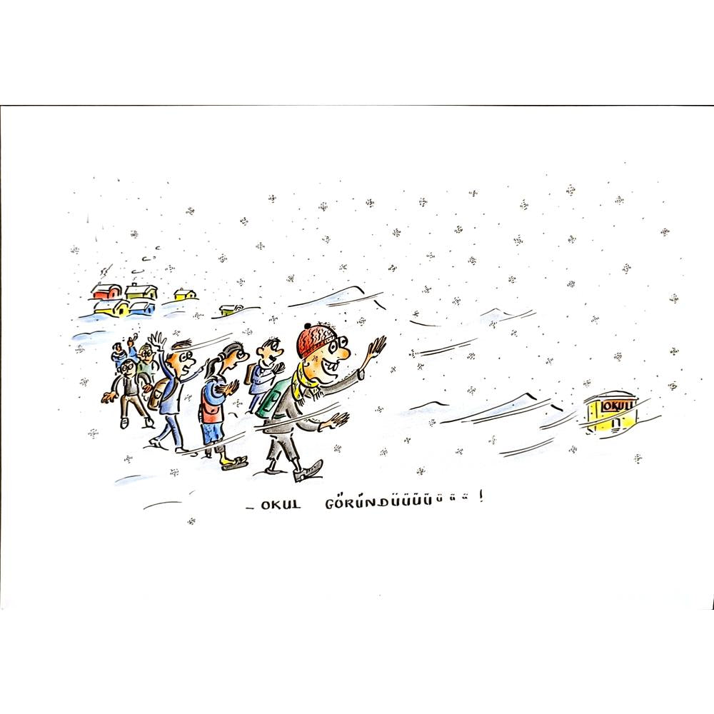 İsmail Tortamış 29x21cm Orijinal Karikatür BOD05218