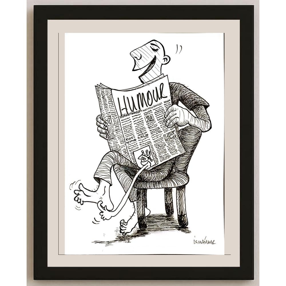 İsmail Kar 29x21cm Orijinal Karikatür BOD05219