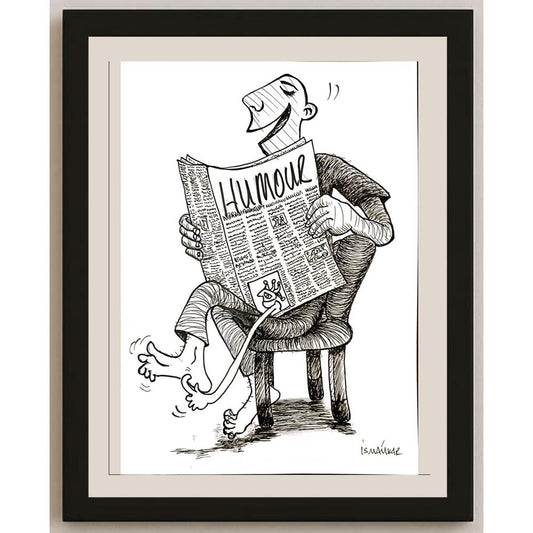 İsmail Kar 29x21cm Orijinal Karikatür BOD05219
