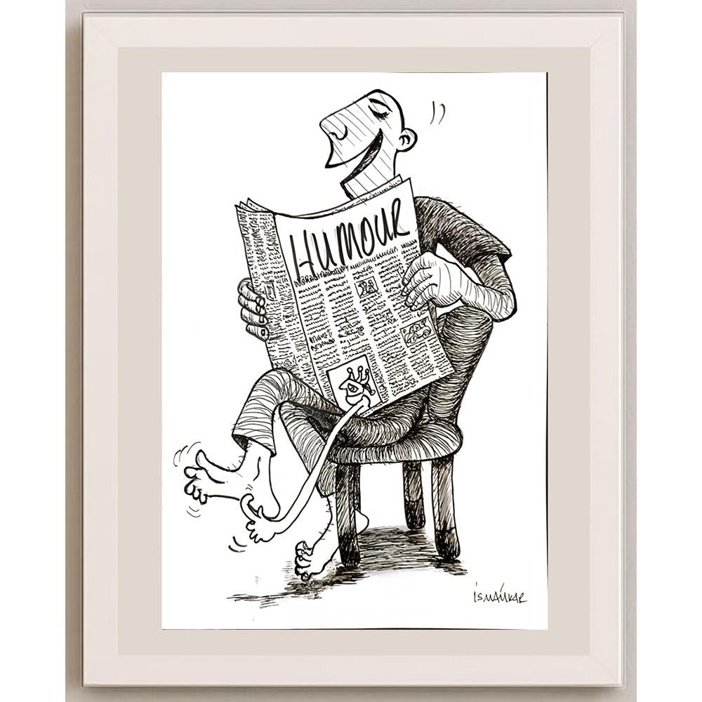 İsmail Kar 29x21cm Orijinal Karikatür BOD05219