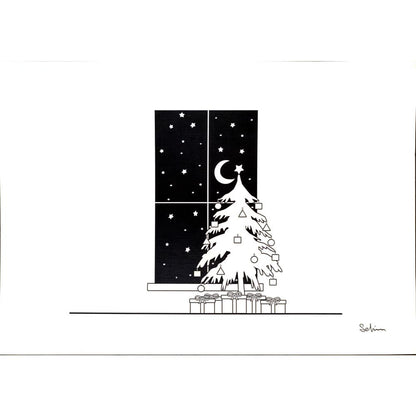 Selim Tanrıseven 29x21cm Orijinal Karikatür BOD05228