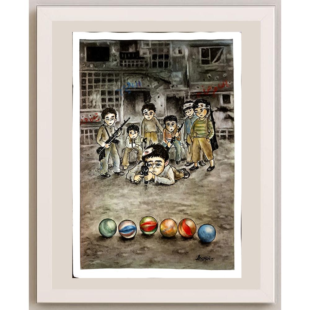 Asuman Küçükkantarcılar 29x21cm Orijinal Karikatür BOD05236