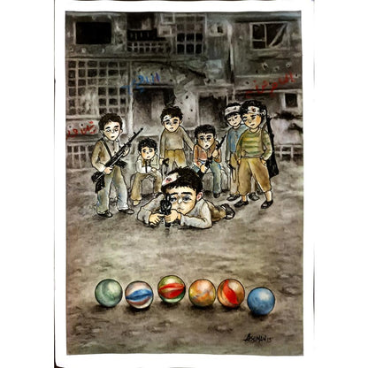 Asuman Küçükkantarcılar 29x21cm Orijinal Karikatür BOD05236
