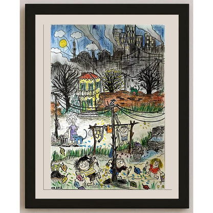 Makbule Biçer 29x21cm Orijinal Karikatür BOD05237